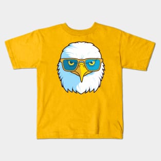 Bald Eagle Wearing Sunglasses Kids T-Shirt